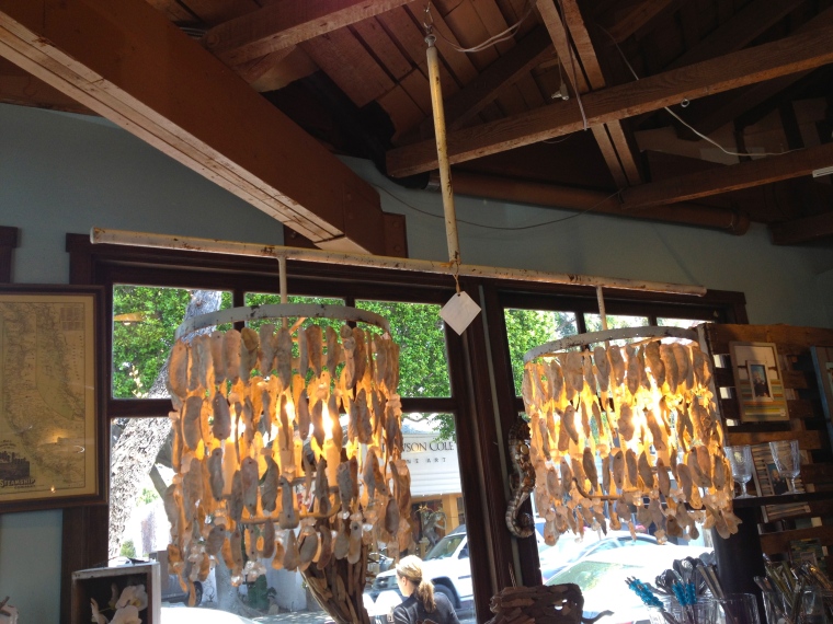 Drooling over this double oyster shell chandelier~only $4,500!